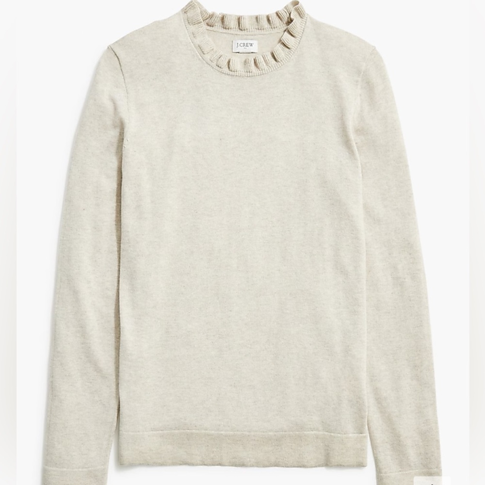 J Crew Factory ruffleneck sweater NWT